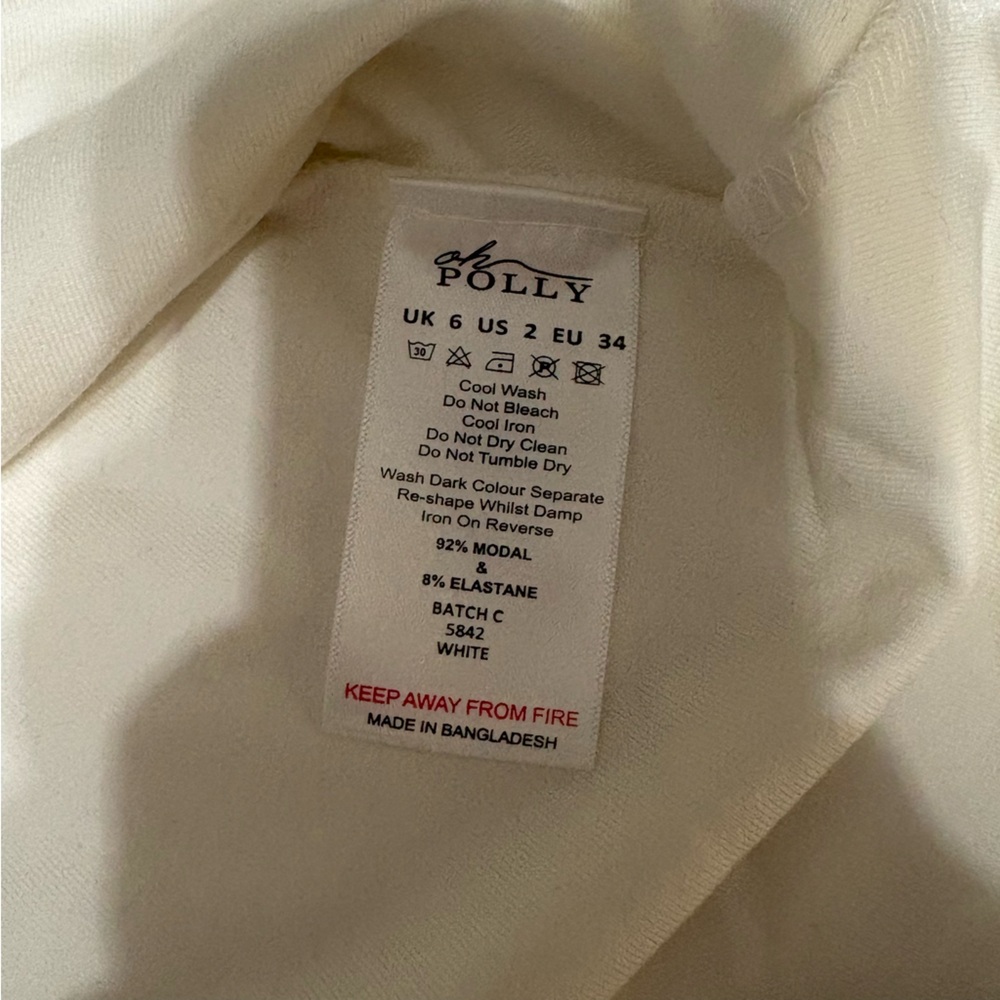 Oh Polly Strapless White Dress - Picture 8 of 8